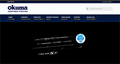 Desktop Screenshot of okumafishing.com